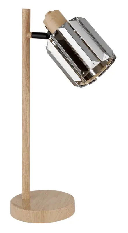 GLOBO Tischlampe Run Glas 40 x 15 x 13 cm Kristallglas Braun/Rauchfarbig Sale