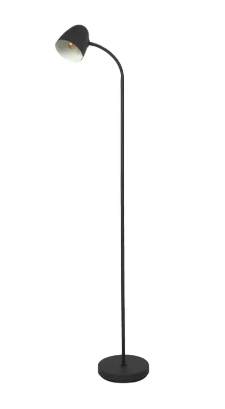 Billig GLOBO Stehlampe Jason Metall konisch 145 cm Ø 20 cm Schwarz
