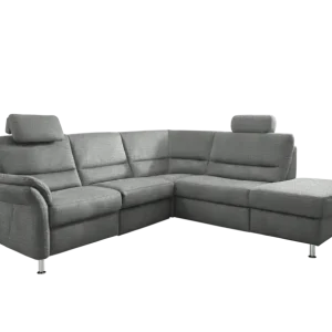 Ecksofa Anderlecht 253 x 203 cm grau Begrenztes Angebot