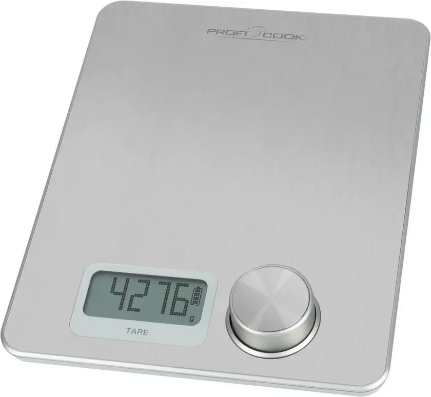 Proficook kinetische Küchenwaage Edelstahl 23 x 19 x 3 cm Silberfarbig Jetzt Kaufen