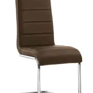 Direkt Vom Hersteller Schwingstuhl Jule Lederlook Braun