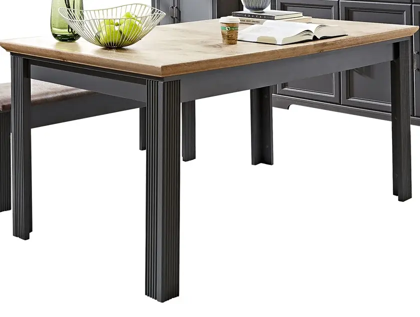 Esstisch Jasmin Graphit/Artisan Eiche-Optik 160(220)x90 cm Aktuell