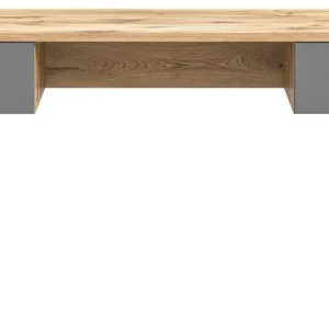 Bestseller Schreibtisch Mason Basalt Grau / Nox Oak 150 x 76 x 55 cm