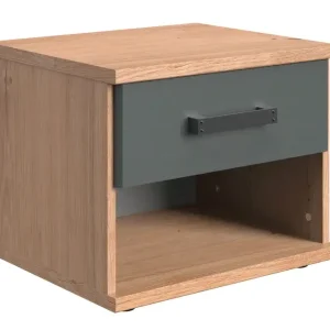 Letzte Chance Nachtschrank Liverpool Plankeneiche Nachbildung ca. 40 x 38 x 40 cm