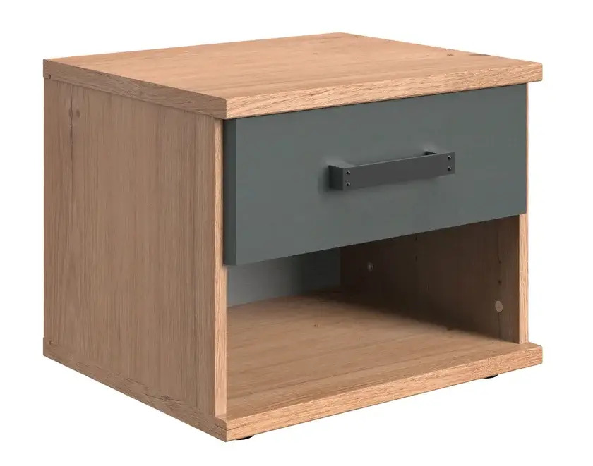 Letzte Chance Nachtschrank Liverpool Plankeneiche Nachbildung ca. 40 x 38 x 40 cm