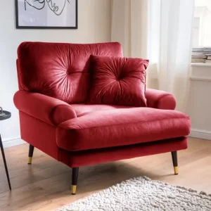 Begrenztes Angebot Big-Sessel Tokio Rot ca. 100 x 100 cm