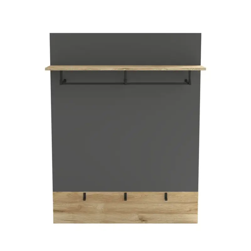 Top-Preis Garderobenpaneel Mason, Basalt grau Nox Oak 90x117x25 cm
