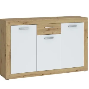 Sideboard Brilon Eiche Artisan-Optik/Weiß 135,2x86x35 cm Saisonangebot
