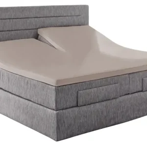 Jetzt Kaufen Vario Split-Topper-Spannbetttuch 180/200 x 200/220 cm kiesel