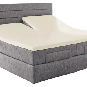 Vario Split-Topper-Spannbetttuch 180/200 x 200/220 cm ecru Preisknaller