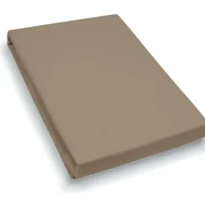 Angebot Vario Spannbetttuch Stretch Elasthan-Feinjersey 180-200 x 200-220 cm nougat