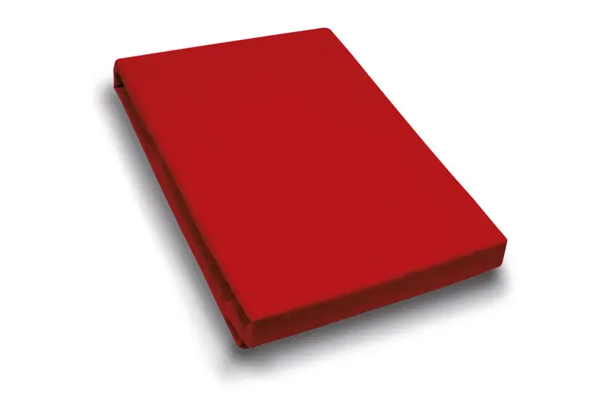 Direkt Vom Hersteller Vario Spannbetttuch Stretch Elasthan-Feinjersey 180-200 x 200-220 cm rot