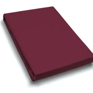 Rabatt Vario Spannbetttuch Stretch Elasthan-Feinjersey 180-200 x 200-220 cm bordeaux