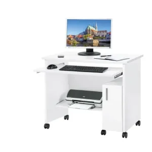 Computertisch Stuttgart Weiß 94 x 77 x 60 cm Neue Kollektion