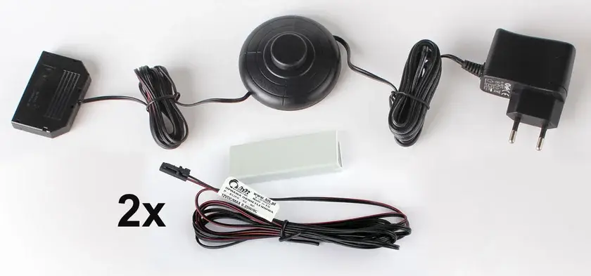 Glasboden-Beleuchtung LED 2er Clips Westeros Licht weiss neutral - 2er Set Bestseller