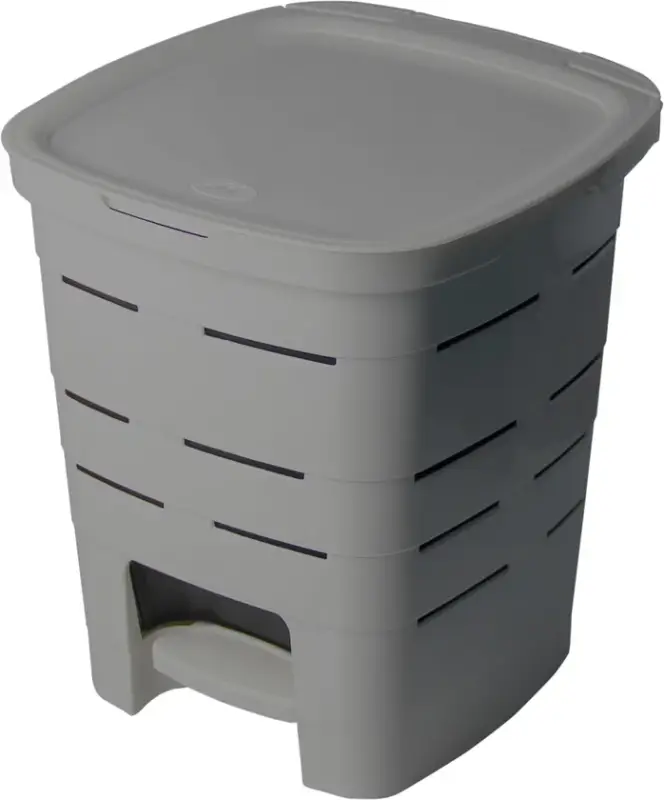 Kosmetikeimer Signature 6 Ltr. grau Kunststoff Preisknaller