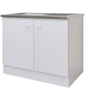 Schneller Versand Spülenunterschrank Speed Weiß Nachbildung ca.100x 85x47cm