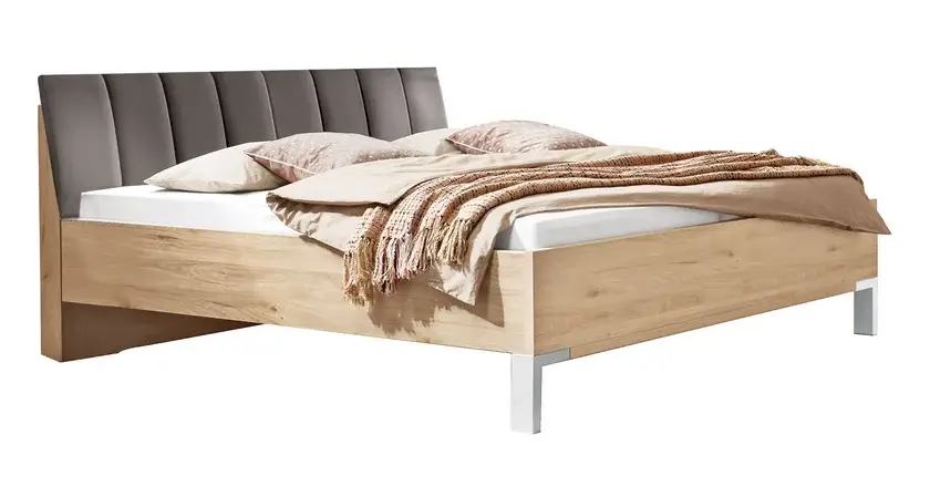 Futon Bettgestell Köln Holznachbildung/Kunstleder 140 x 200 cm Online Kaufen