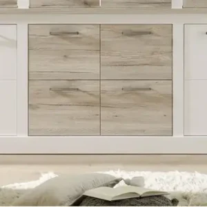 Geprüft Sideboard Toronto Pinie/Absetzung Eiche Nachbildung ca. 210 x 85 x 42 cm