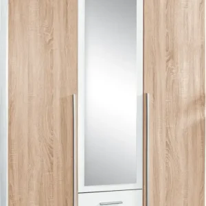 Kleiderschrank Skate Eiche Alpinweiß Nachbildung ca. 135 x 197 x 58 cm Bestpreis