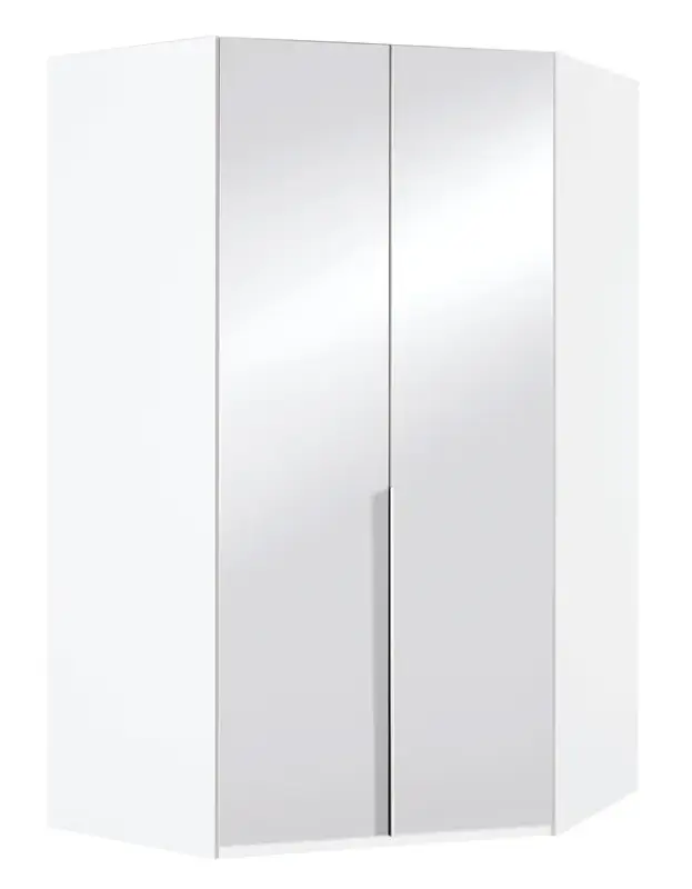 Begehbarer Eckschrank Mailand D weiß/ Spiegeltüren Nur Für Kurze Zeit