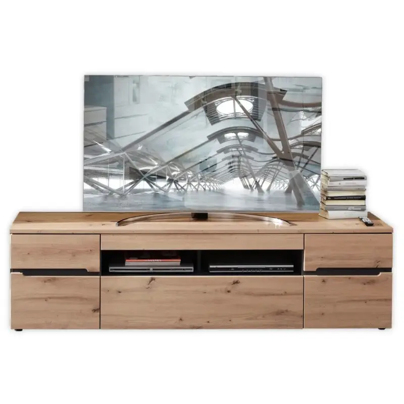 Solange Der Vorrat Reicht Lowboard Memphis 192x53 cm braun/grau