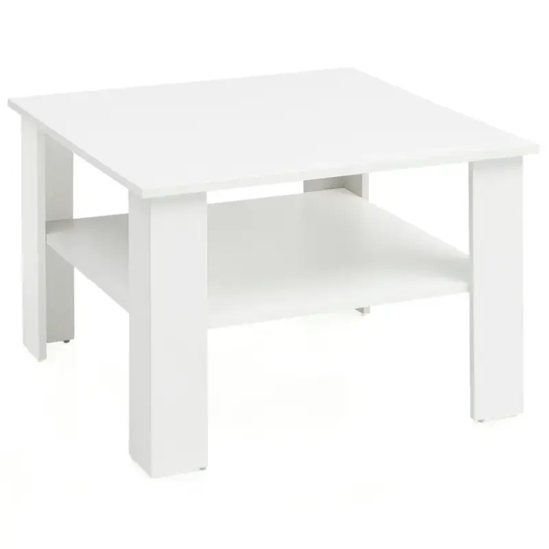 Neu Im Sortiment Couchtisch 60 x 60 x 42 cm quadratisch Weiß