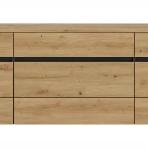Garderobenschrank Canu 176 x 37 x 60 cm Basaltgrau/Artisan-Eiche-Dekor Direkt Vom Hersteller