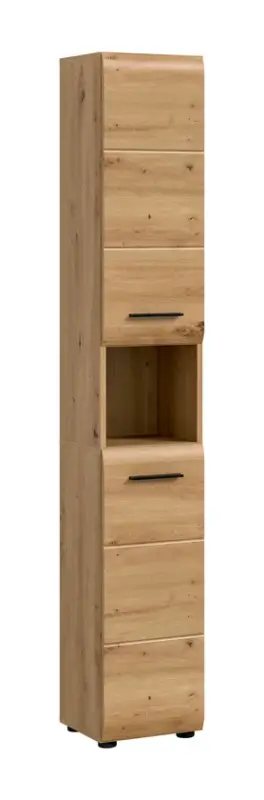 Bestpreis Hochschrank Bad Ice 185 x 30 x 30 cm Artisan Oak/Schwarz